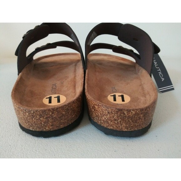 NAUTICA Men's Size 11 Slip-On Sandal 2‎ Buckle Shoe/ Vegan NWT - Picture 9 of 13